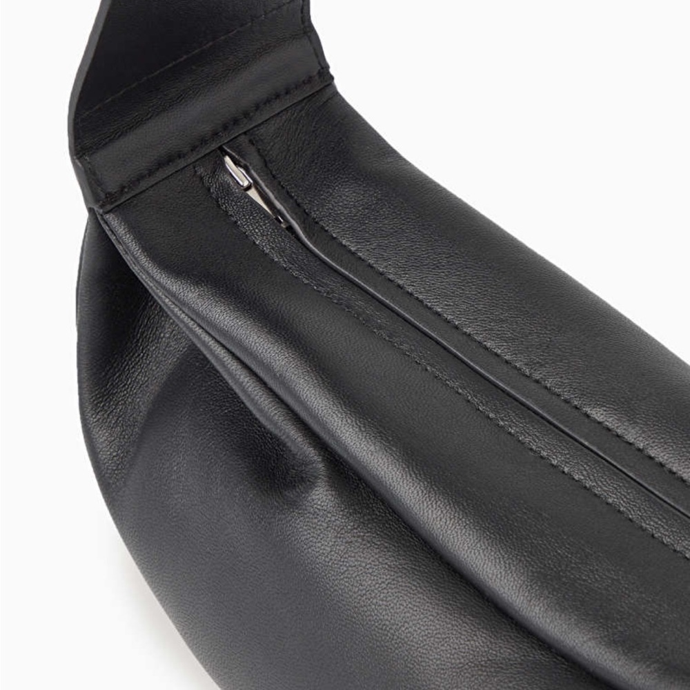COS Black Leather Crescent Crossbody Bag - Picture 5 of 11